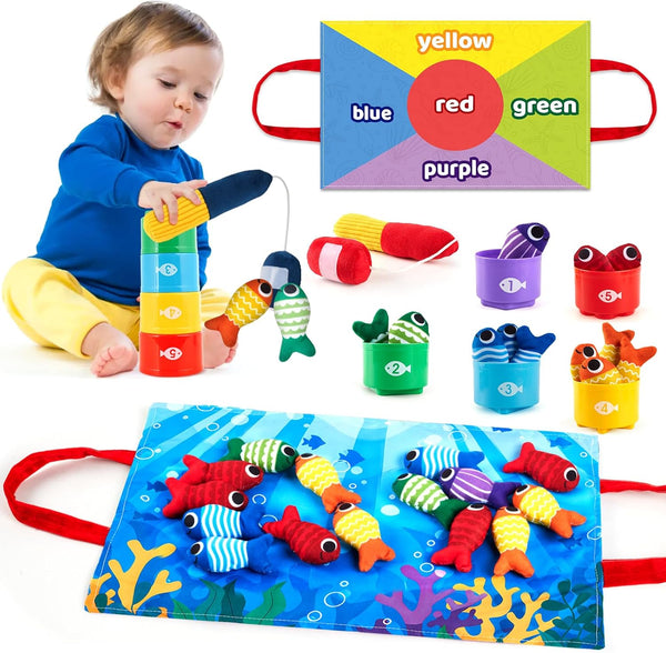 WVYXT Toddler Montessori Toys for 1-3 Year Old Boy Girl, 23 Pcs Cloth