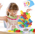 LIMYIOM 64Pcs Tetra Tower Game, Family Board for 2 Players Family Games,