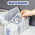 10 PCS Trading Card Storage Box Set, Plastic Top Loaders Storage Box for Standard Cards and Magnetic Holders