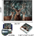 MaxRenard Game 1000 Pieces Jigsaw Puzzle for Adult Animal Toy Noble Deer Family