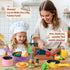 3-5, Sets 5 3 4 5 Lonico Pretend Play Kitchen Accessories for Toddlers Play Food for Kids Kitchen Toys with Pots