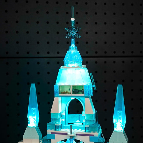 Upgraded Led Light Kit for Lego Elsa's Ice Palace Building Set, Compatible with Lego 43244