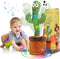 MIAODAM Volume Adjustable Dancing Cactus Toy, Colorful Glowing Plush Toy Singing 120 Songs for Kids