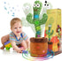 MIAODAM Volume Adjustable Dancing Cactus Toy, Colorful Glowing Plush Toy Singing 120 Songs for Kids