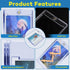 64ct 35pt ZENOWICK Magnetic Card Holders, One Touch Card Holder, U-V Protection Hard Plastic Case for Trading Cards