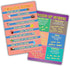 Creanoso Fun English Learning Words Educational Posters (6-Pack) - Teacher Supply & Home Schooling Kit