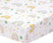 JISEN Baby Crib Sheets Soft Breathable Rainbow Fitted Crib Sheets for Standard