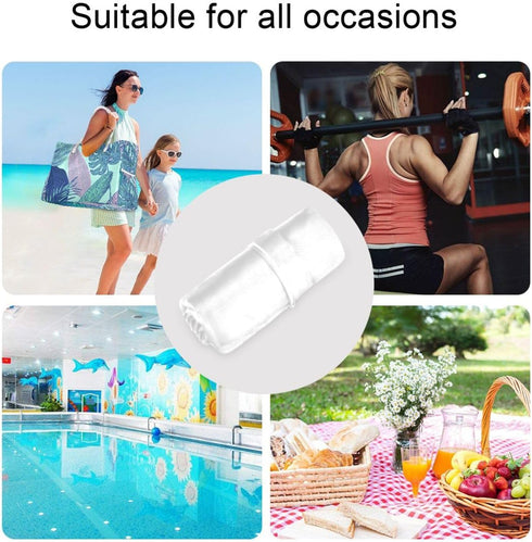 Haskirky 2 Diy Pure Milk White Pcs Cloth Diaper Wet Dry Bags,Waterproof and Washable Bag for Travel Reusable Wet Bag