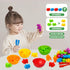 Counting Sorting Toys - RAEQKS Matching Stacking Toys with Bowls for Preschool Learning Activities Educational Sensory