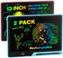 LCD Writing Tablet for Kids, Rechargeable Doodle Board Toys, 13 Inch Colorful Drawing Pad for 3-8 Year Olds