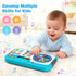 SANANT Set, 6-12 Tummy 1st 1 2 3 Baby DJ Toddler Musical DJ Table with Lights for Months, Preschool Infant Time Toy