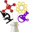 Chemistry Theme Birthday Party Centerpiece Sticks, Mad Science Laboratory Decoration Supplies, 12 Pieces