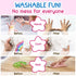 12 3-8 TinyGeeks Water Drop Crayons - Non Toxic Crayons for Toddlers - Washable, Easy To Hold - For Toddlers, Kids Ages