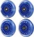 Wiggle Car Polyurethane Replacement Wheels Set for Ride-on Toys (Dark Blue)