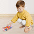 Light Up Transparent Gear Racer Toy Car - Bump and Go with Colorful Gears, Music & LED Effects for Kids 3+