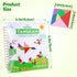 Helsort 2 Sets, (368) Travel Tangram Puzzle - Magnetic Puzzle Book for Road Trips, STEM Jigsaw Game with Tangram