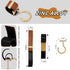 MTTBmrt 2 Pack Clip|360 66lb Stroller Hooks,Strong Synthetic Leather Hook-and-Loop Fastener&High-Quality Metal