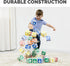 Bankers Box at Play Cardboard ABC/123 Building Learning Blocks, 50 Pack, 3"x 3" Blocks for Kids
