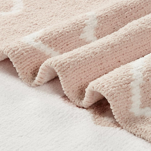 30"X40" Cozy CREVENT Soft Warm Chenille Baby Blanket for Girls Boys, Newborn Essentials for Infant, Baby Shower