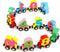 Wondertoys 12 PCS Wooden Number Train Set Toy Includes 1 Engine Cars