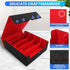 AOBOPLE 2400+ Trading Card Storage Box - 4 Rows Card Deck Case with 10 Pcs Card Dividers for Magic Commander YugiOh TCG