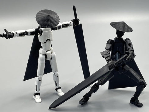 SANSGOUP 13 Set 3D T13 Lucky13 Dummy 13 Titan Action Figure (Assembly Completed), Printed Multi-Jointed Movable Mobile