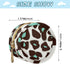 Wajiw Pacifier Storage Case for Travel, Round Pacifier Case with Zipper & Hook Buckle, Pacifier Storage Bag for Mom