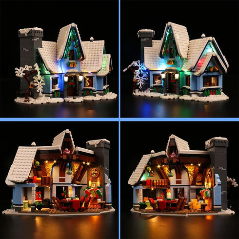 VONADO Led Light Kit for Lego Santa’s Visit 10293 Building Set, Decoration Lighting Kit for Lego Christmas Holiday Gift