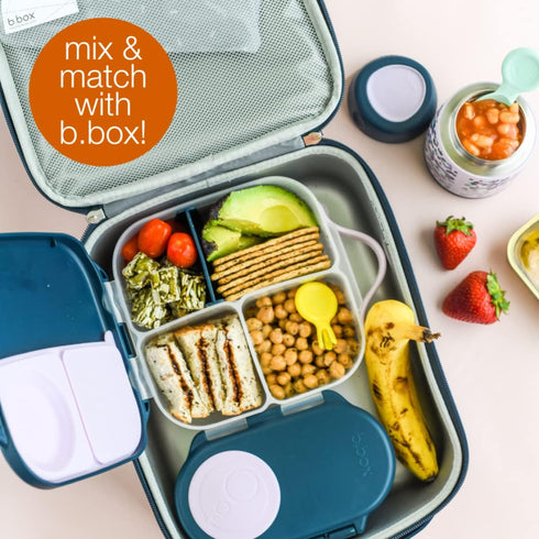 6hrs, 4hrs 7 oz) b.box Insulated Food Jar Mini | Small Snack Container for Babies and Kids | Double Wall Stainless