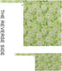 Burbuja 2 Pack, 2 Daisies in Green Wet Dry Bags for Baby Cloth Diaper Waterproof Reusable Wet Bag with Zippered Pockets