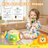 7-in-1 18+ 9 Activity Cube Drum Montessori Toys for Baby Months, Busy Toys for Toddlers with Sensory Shape Blocks