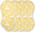 decor gift 4 Pack 22x11in Cotton Burp Cloths Easy Care Cute Animal Mallard Daisy Pastel Yellow spit up Cloth for Unisex