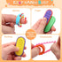 FlufiFiea 6 Pack 3 Pack Sensory Fidget Toys - Fidget Rings and Silicone Magnetic Sliders for Kids, Sensory Toys