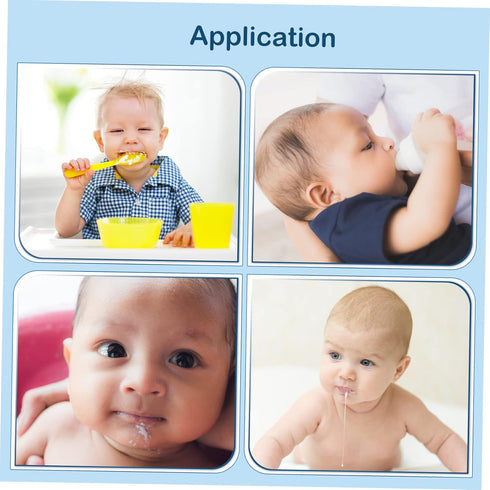 CHICAMPERA 5pcs Unisex Cotton Burp Cloths Absorbent Soft Durable Newborn Feeding Rags for Boys and Girls Gentle Skin