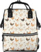 TZTTZT Cute Countryside Chicken Print Diaper Bag Backpack, Toddler Baby Girl Boy Diaper