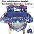 2-in-1 Soft Pillow Attached Shopping Cart and High Chair Cover for Baby, Cotton Padded Cart Cover, Fold'n Roll Style