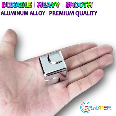 Fidget Spinner Toys Cube Adults, Easter Basket Stuffers for Teens Metal EDC Cool Desk Gadgets Office Toys Small Anxiety