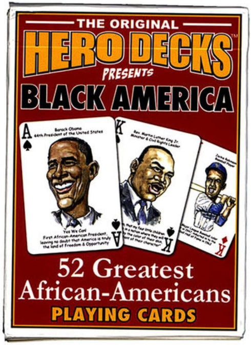 Black America Hero Decks 52 Great African-Americans Playing Cards