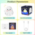 Color-Changing/30-Min Rechargeable Night Light for Kids - Silicone Lamp with Touch Sensor for Kids Room - LED Squishy