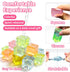 24Pcs Stress Balls Fidget Toys Adults, Ice Cube Squeeze Toys - Square Squeeze Ball Sensory Toys, Squeeze Toys - Small
