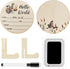 Tucnoeu Mallard Duck Baby Stuff, Duck Baby Announcement Sign with Marker Pen,5.9in Round