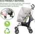 No-See-Ums Mosquito Net for Stroller, Universal Size Bug Net, Breathable Mesh, Available in Grey or Coffee