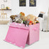 Large Toy Storage Box Chest for Girls Kids, Sturdy Toy Box Bin Organizer Baskets with Lid for Living Room, Nursery, Closet, Bedroom, Playroom 25"x13" x16" (Pink) by Mayniu