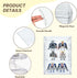 2 Pack 2/3 (2, 3 Acrylic Display Case, Layer Adjustable Figure Display Case, Wall-Mounted Dustproof Showcase