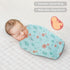 4-Pack 47 47 inches Viviland Muslin Swaddle Blankets, Breathable and Skin-Friendly Baby Receiving Blankets, Plants, x
