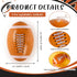 6 Pcs Giant Inflatable Footballs,16 Inch Blow Up Footballs Toys,Summer Pool Beach Balls,Sports Game Accessaries for Super Bowl Football Party Supplies,Indoor and Outdoor Use by YOTHORN