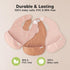 3-Pack KeaBabies Waterproof Baby Bibs for Eating - Lightweight Toddler Feeding Bibs with Large Food Catcher, Mess