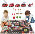 Set 3 4 5 6 Dwi Dowellin Airplane Toys with Fire Truck Cars Toy and Play Mat,Plane with Light Up and Sounds,Birthday