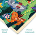 24 Piece Puzzles for Kids Ages 3-5 - Forest Musicians Wooden Jigsaw for Toddlers 2-5 with Puzzle Tray