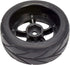 Apex RC Products 1/10 On-Road Black 5 Spoke Wheels with V Tread Rubber Tires (Set of 4) #5000